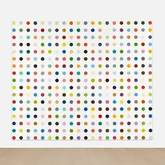 Calcium Hydroxide by Damien Hirst, 2004-2011, household gloss on canvas, sold Oct 2025