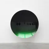 Anish Kapoor, Mirror (Organic Green to Dark Purple), 2016, aluminium and lacquer