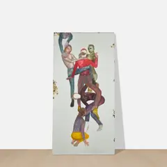 Jill Mulleady, Shadowplay, 2020, oil on tin-mercury mirror