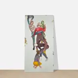 Jill Mulleady, Shadowplay, 2020, oil on tin-mercury mirror