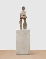 The Adoring by Ugo Rondinone, 2013, bluestone, granite and steel on artist's concrete plinth, sold Oct 2025