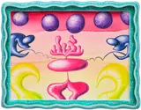 Kenny Scharf, PLACADEZZ, 1997, oil and acrylic on canvas, in artist's frame