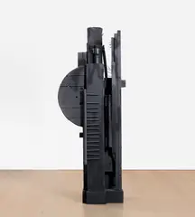 Louise Nevelson, Cascades-Perpendiculars LIII, 1985, paint on wood, in 2 parts