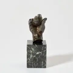 Main droite n° 07, petit modèle by Auguste Rodin, 1880–1900, bronze with green patina, sold Oct 2025