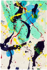 Untitled by Sam Francis, 1989, acrylic on paper, sold Oct 2025