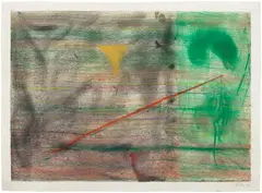Jack Whitten, Horizontal Plane A, 1972, pastel on Rives