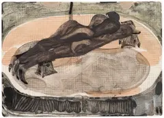 Guglielmo Castelli, Untitled, 2022, oil on paper