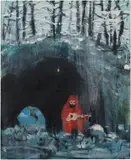 Daniel Richter, Ohne Titel (Regen), 2009, oil on canvas
