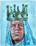 Joseph Yaeger, Hard out there for autocrats, 2019, watercolour on gessoed canvas