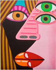 Brian Calvin, Moving Forward, 2023, acrylic on canvas