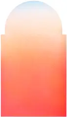 Alex Israel, Untitled (Flat), 2014, acrylic on stucco on panel, in aluminium frame with ceramic tiles