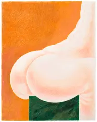 Louise Bonnet, Seated Green Marble, 2021, colour pencil on paper