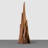 Bernar Venet, 10 Acute Unequal Angles, 2018, steel