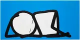Stik, Baby Blue, 2014, acrylic on canvas