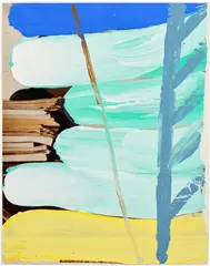 David Salle, Life 77, 2016, Flashe on paper laid down on linen laid down on board