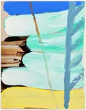 David Salle, Life 77, 2016, Flashe on paper laid down on linen laid down on board