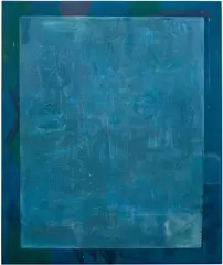 Matt Connors, Blue Bleed, 2011, oil and acrylic on canvas