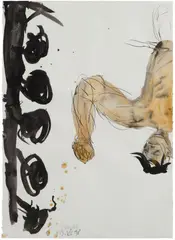 Georg Baselitz, Ohne Titel 5.VII.98, 1998, ink and watercolour on paper