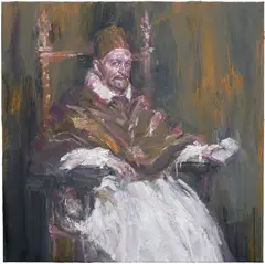 Yan Pei-ming, Pope Innocent X No. 11, 2013, oil on canvas