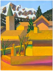 Entrèves by Salvo, 2006, oil on canvas, sold Dec 2025