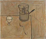 Bernard Buffet, Nature morte au réchaud, 1948, oil on panel
