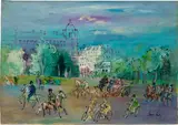 Jean Dufy, Paris, Avenue du bois, oil on canvas