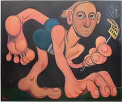 Jess Valice, Disintegrated or Disinfected to the Pleasures of Society, 2020, oil on canvas