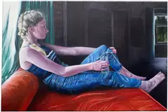 The Dancer by Srijon Chowdhury, 2021, oil on linen, offered Dec 2025