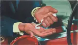 Leonard Baby, If You Don’t Bleed, You Don’t Die, 2023, acrylic on panel