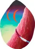 Eliot Greenwald, Night Car (Canoed), 2021, oil stick and acrylic on canvas