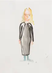 Chantal Joffe, Katherine, 2006, watercolour on paper