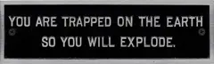 Jenny Holzer, Untitled (from the survival series), 1983, cast aluminium