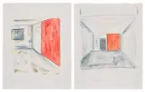 Günther Förg, Two works: (i) Wandmalerei, Frankfurt 1985 Heinrich Ehrhardt ; (ii) Wandmalerei Günzach 1978
