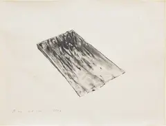Roni Horn, Untitled, 1982, charcoal and graphite on paper