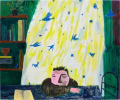Shota Nakamura, An Open Book, 2021, acrylic on canvas