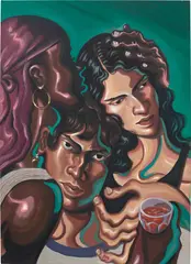 Giorgio Celin, Figures n.24, 2021, oil and oil stick on canvas