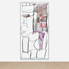 Experimental 7 by Aaron Garber-Maikovska, 2014, UV print, ink and acrylic on archival Gatorfoam board, in artist's frame, sold Mar 2025