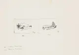 Marcel Broodthaers, Baviere occidental baviere oriental, ink and pencil on board