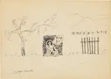 Marcel Broodthaers, Grüsse Gott! – neige internelle, ink on paper