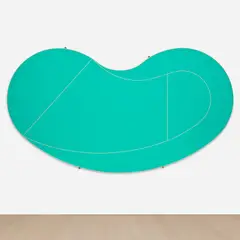 Dominic Samsworth, Pool VII, 2015, swimming pool paint on canvas