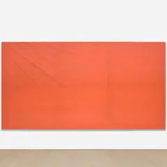 Aaron Bobrow, One mezcal, two mezcal, three mezcal...downpour, 2011-2013, tarp on wooden stretcher