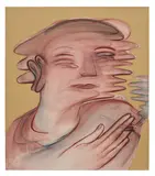 Anastasia Bay, Untitled, 2021, acrylic and pastel on canvas