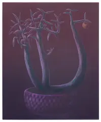 George Rouy, Red Lime Tree, 2019, acrylic on canvas