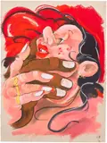 Cristina BanBan, Ferensi, 2020, chalk pastel on paper