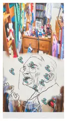 Jordan Wolfson, Untitled, 2012, inkjet on unstretched canvas
