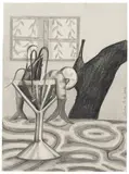 Gahee Park, Shrimp Cocktail, 2020, graphite on paper