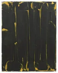 Robert Janitz, Intention without Content, 2014, oil, wax and flour on linen