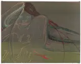 Gal Schindler, Green Sand, 2022, oil on linen