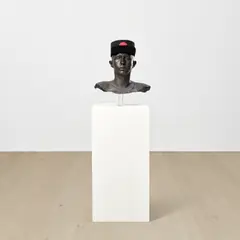 Charles Avery, Untitled (functionary), 2010, bronze, cardboard, gouache and acrylic
