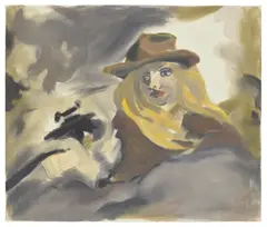 Sophie von Hellerman, Shoot Him!, 2000, acrylic on canvas